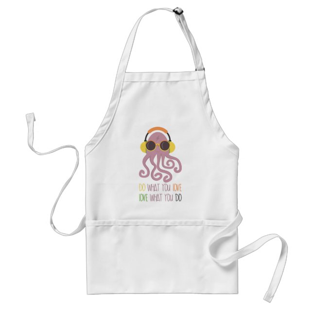 Octopus Quote Design Standard Apron (Front)