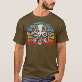 Octopus  Retro Style Octopus  T-Shirt