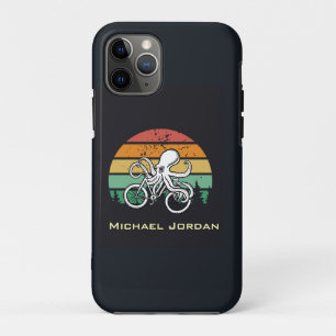 Octopus Riding a Bike iPhone 11 Pro Case