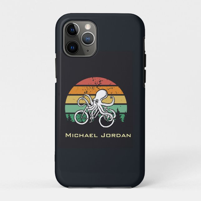 Octopus Riding a Bike Case-Mate iPhone Case (Back)