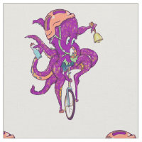 Octopus riding a unicycle