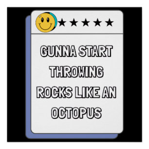 Octopus Rocks Poster
