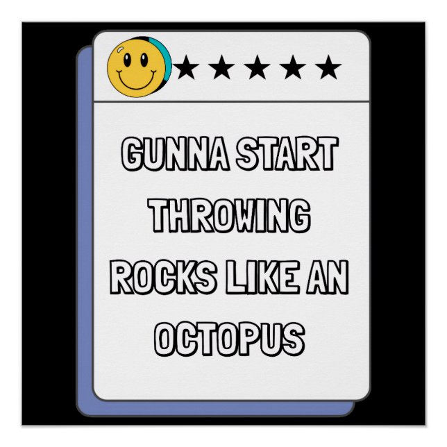 Octopus Rocks Poster (Front)