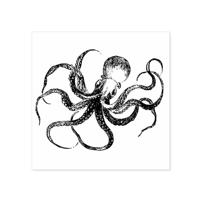 Octopus Rubber Stamp (Imprint)