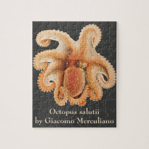 Octopus Salutii, Vintage Marine Aquatic Animals Jigsaw Puzzle