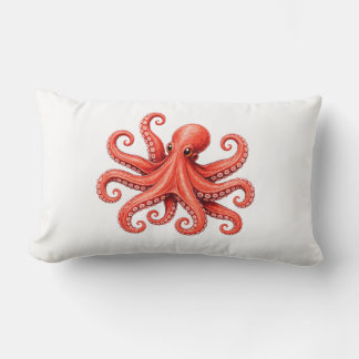 Octopus Sea Life Ocean Animal Design Lumbar Pillow