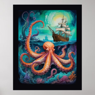 Octopus Ship 2 Poster