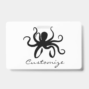 Octopus Silhouette Thunder_Cove Badge