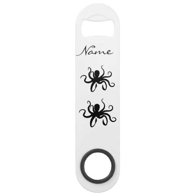 Octopus Silhouette Thunder_Cove Bar Key (Front)