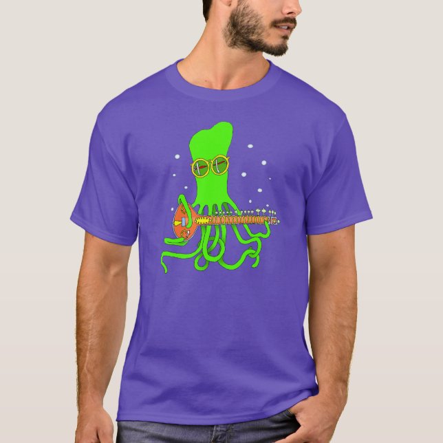 Octopus Sitar T Shirt (Front)