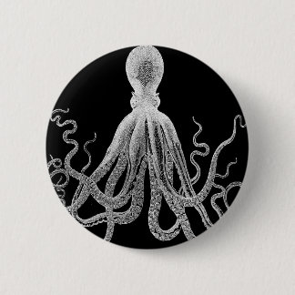octopus sketch 2 inch round button