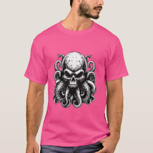Octopus Skull Monster Kraken Cthulhu Skull for Men T-Shirt