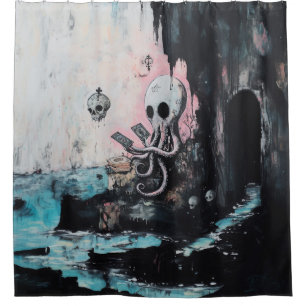 Octopus Skull Tarot Oracle Cards Witchy AI Art