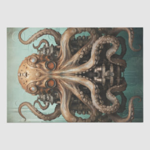 Octopus Steampunk Marine Life Aquatic Tissue Paper