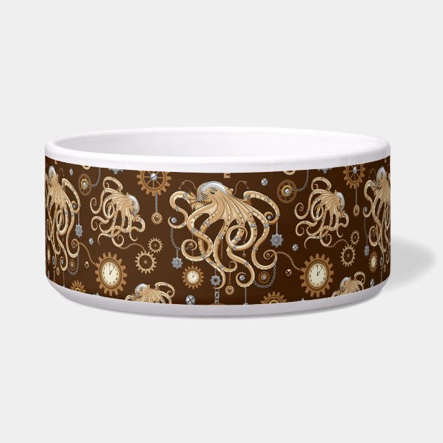 Octopus Steampunk Retro Mechanical Fantasy (Front)