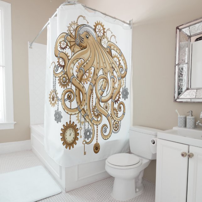 Octopus Steampunk Retro Mechanical Fantasy (In Situ)