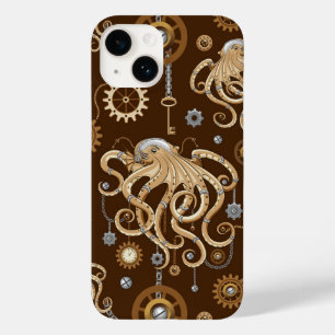 Octopus Steampunk Retro Mechanical Fantasy Case-Mate iPhone 14 Case