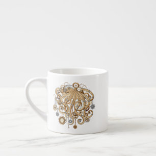 Octopus Steampunk Retro Mechanical Fantasy Espresso Cup