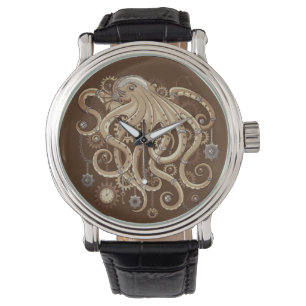 Octopus Steampunk Surreal Retro Style Machine   Watch