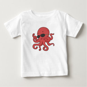 Octopus Sunglasses Baby T-Shirt