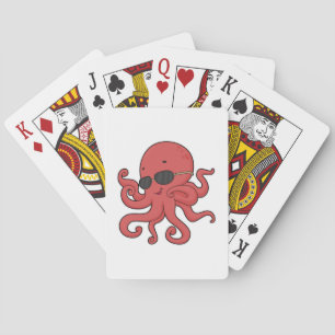 Octopus Sunglasses Playing Cards