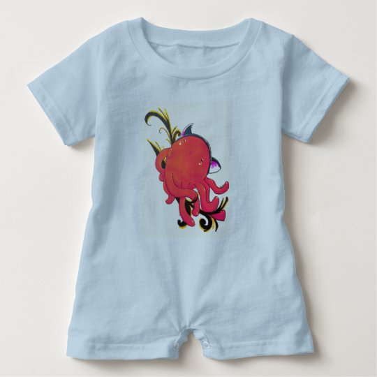 Octopus,surprise kitty hat baby romper