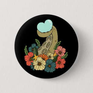 Octopus Tentacle Art 2 Inch Round Button
