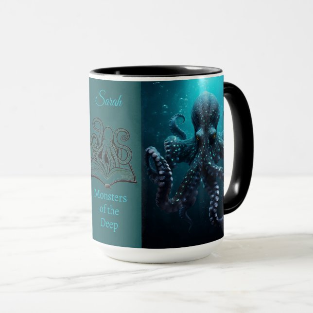 Octopus Tentacle Paranormal Monster Romance Name Mug (Front Right)