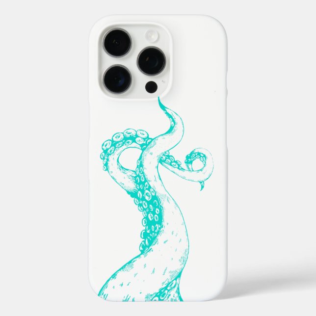 octopus tentacles aqua iPhone case (Back)