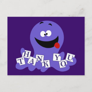 Octopus Thank You Postcard