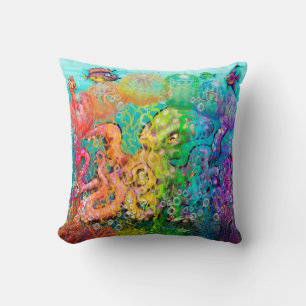 Octopus Throw Pillow