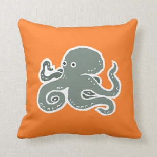 Octopus Throw Pillow