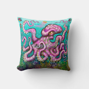 Octopus Throw Pillow