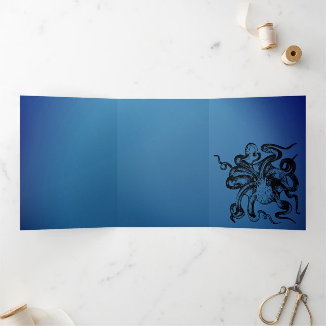 Octopus  Tri-Fold invitation (Inside)