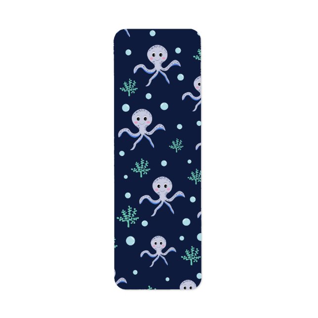 Octopus under the sea kids pattern (Front)