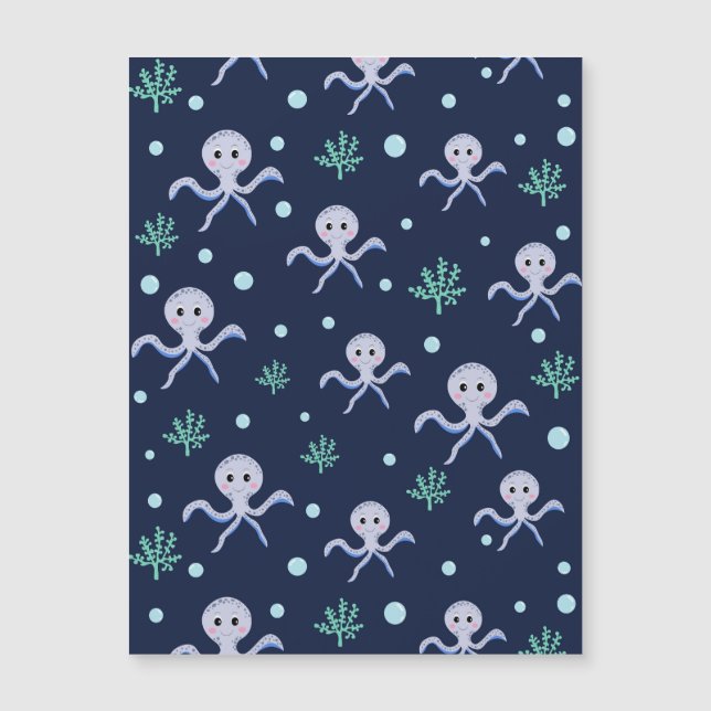 Octopus under the sea kids pattern (Front)
