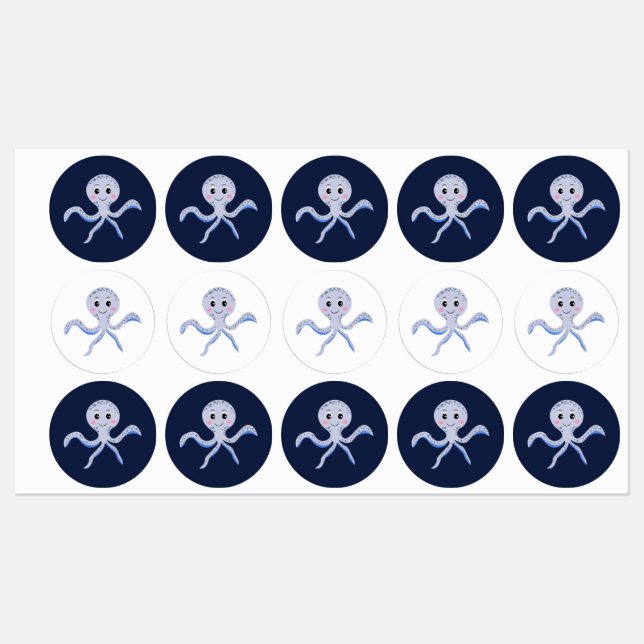 Octopus under the sea kids pattern (Sheet)