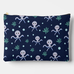 Octopus under the sea kids pattern accessory pouch