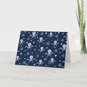 Octopus under the sea kids pattern announcement