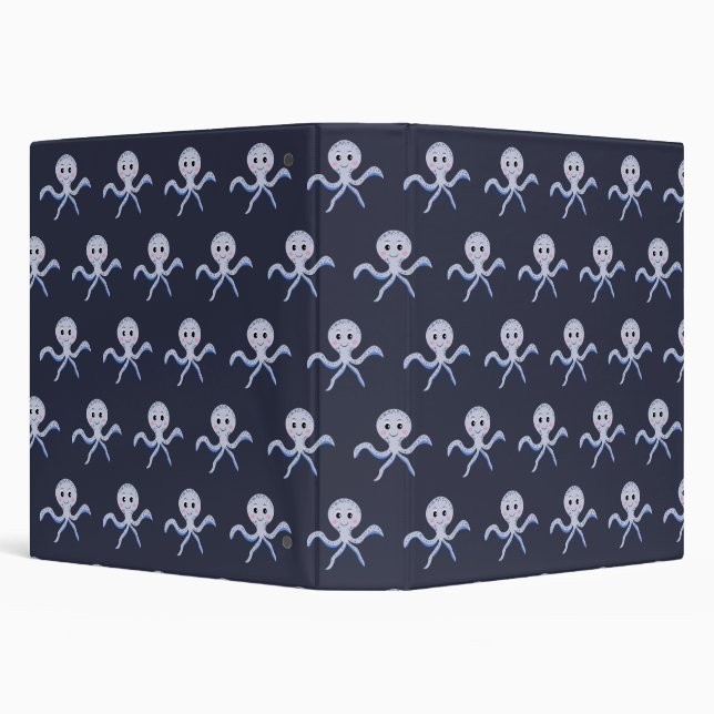 Octopus under the sea kids pattern binder (Background)