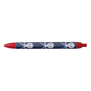 Octopus under the sea kids pattern black ink pen