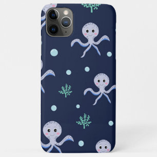 Octopus under the sea kids pattern iPhone 11 pro max case