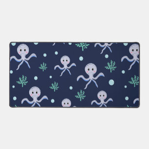 Octopus under the sea kids pattern desk mat