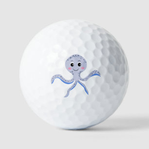 Octopus under the sea kids pattern golf balls
