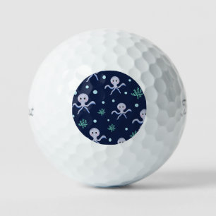 Octopus under the sea kids pattern golf balls