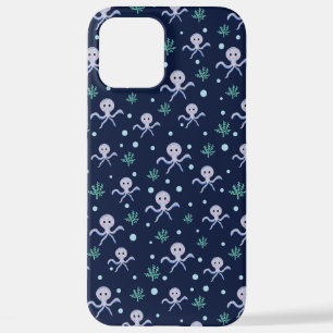Octopus under the sea kids pattern iPhone 12 pro max case