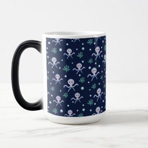 Octopus under the sea kids pattern magic mug