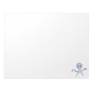 Octopus under the sea kids pattern notepad