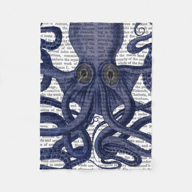 Octopus Up-Close Fleece Blanket (Front)