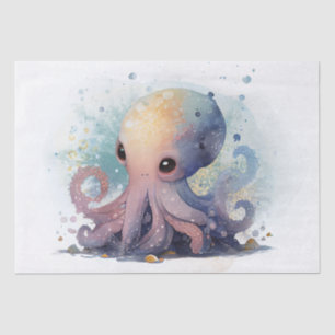 Octopus Watercolor Tissue Paper
